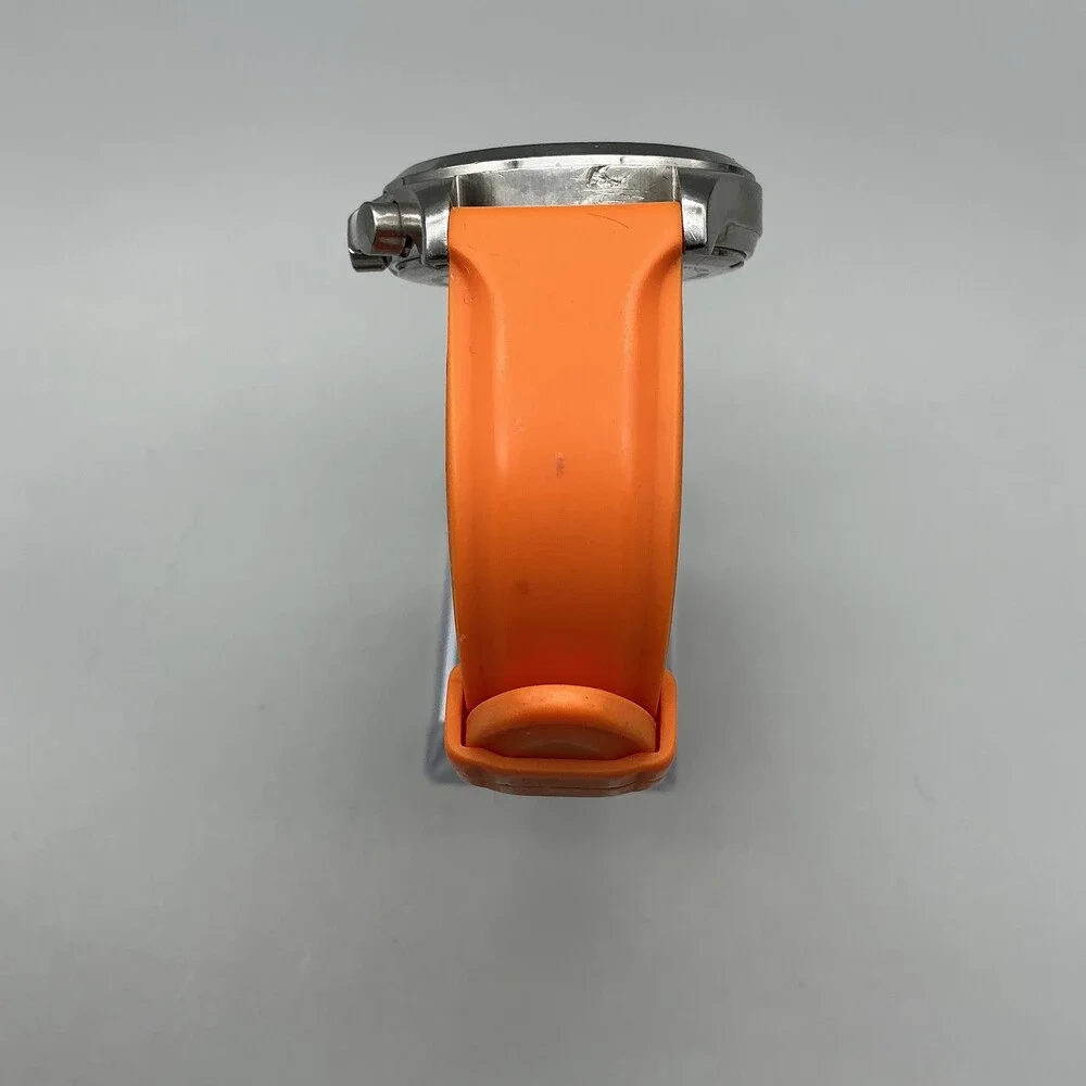 Wenger Terragraph Dual-Time Alarm Model 72750 Watch 39mm Orange Chronograph